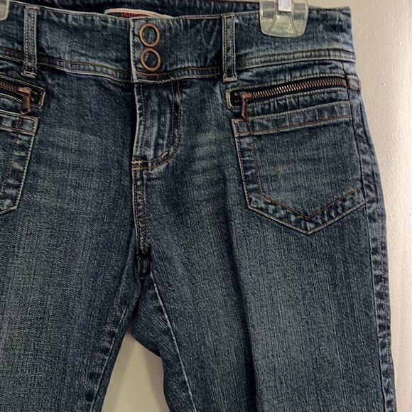 Vtg~Z Cavaricci Jeans~Select Brand~ Denim Crop Pants~Size 9 - Picture 6 of 14